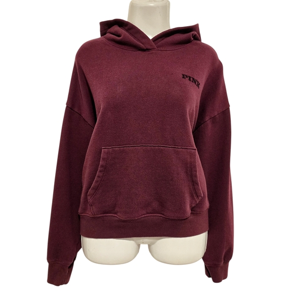 PINK Victoria's Secret Tops - PINK Victoria's Secret - Maroon Hoodie